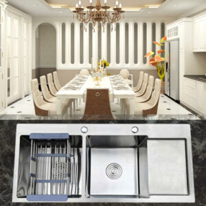 Chậu Rửa Inox HandMade 10048 Bàn